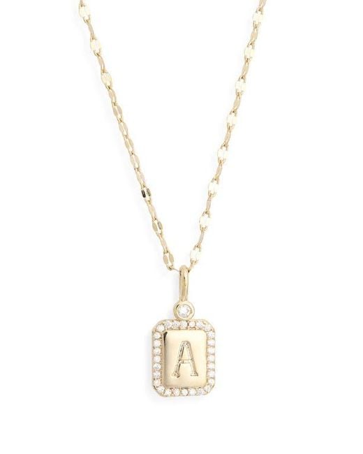 Leith Metallic Initial Pendant Necklace