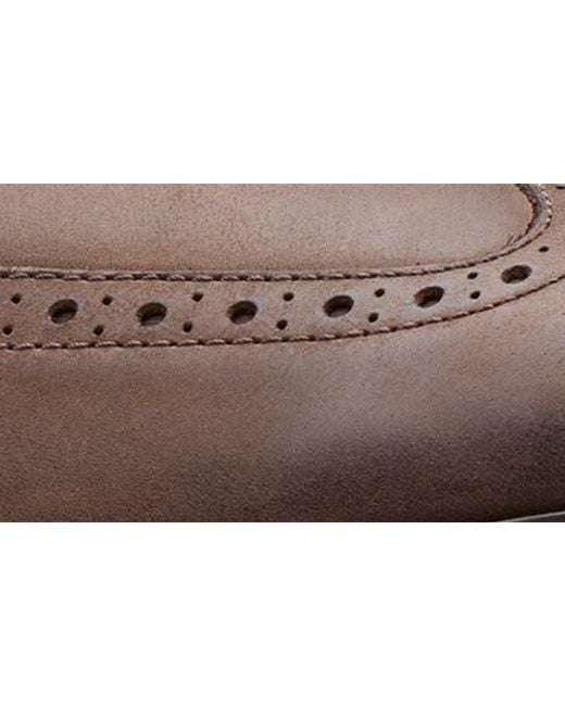 Clarks Brown Aldwin Limit Wingtip Derby for men