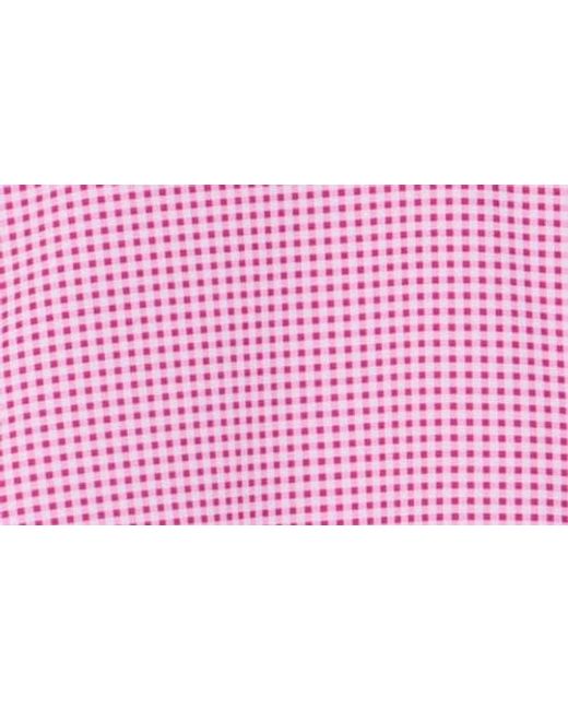 Con.struct Pink Gingham Long Sleeve Button Front Shirt for men