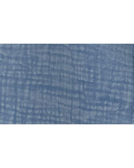 C&C California Blue Freya Cotton Gauze Dolman Sleeve Shirtdress