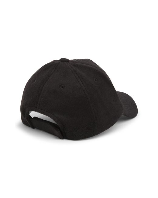 Steve Madden Smiley Brushed Baseball Cap in Black Lyst