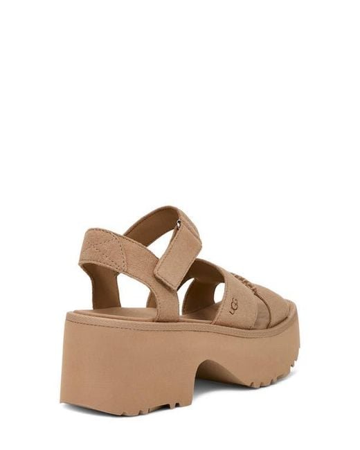 Ugg Brown New Heights Platform Sandal