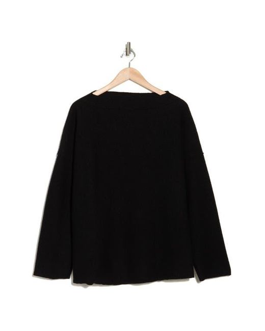 Eileen Fisher Black Boxy Wool Top