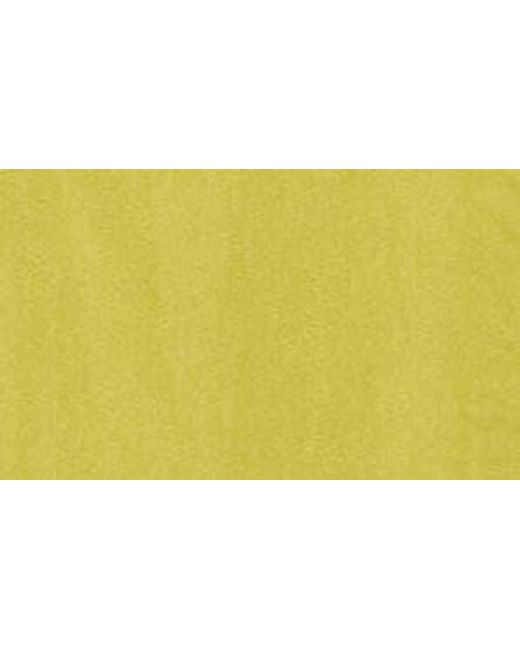 Pleione Yellow Crinkle Satin Top