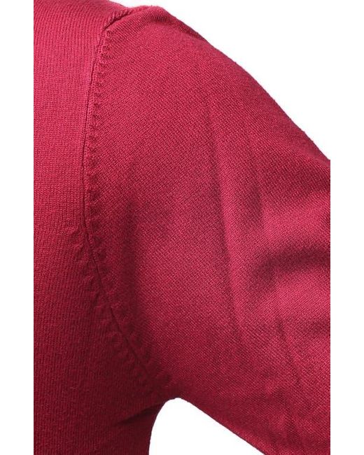 Xray Jeans Red Mock Neck Knit Sweater for men