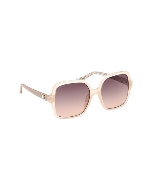Guess Pink Square Sunglasses for men