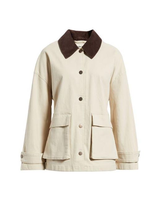 Open Edit Natural Canvas Barn Jacket