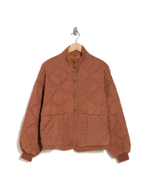 Blank NYC Brown Quilted Jacket
