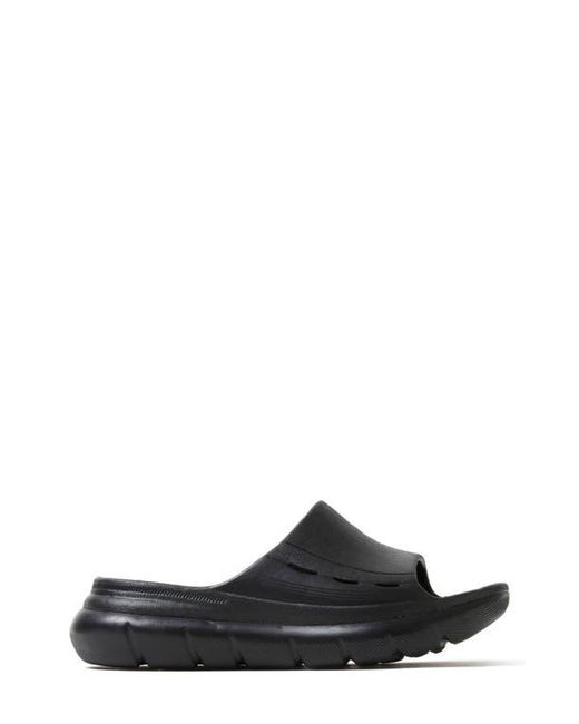 Dearfoams Black Powell Slide Sandal for men