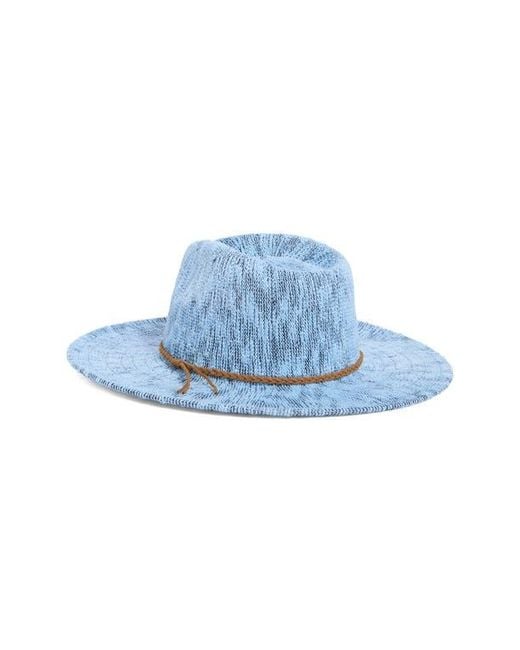 Scala Blue Knit Fedora