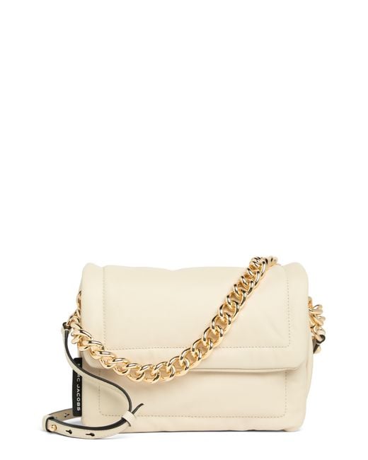 Marc Jacobs Pillow Leather Crossbody Bag in Natural
