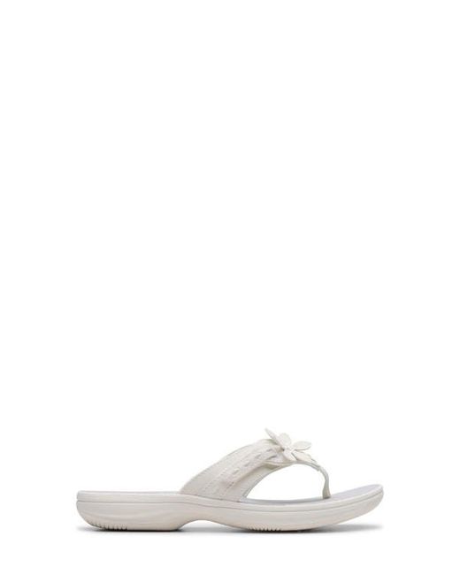 Clarks White Breeze Opal Sandal