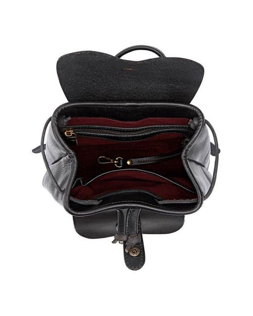 Old Trend Black Isla Small Leather Backpack