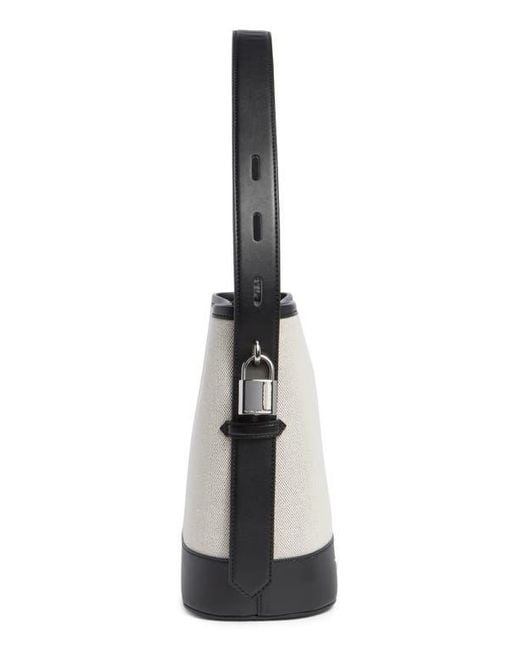 Marc Jacobs White Drifter Canvas & Leather Bucket Bag