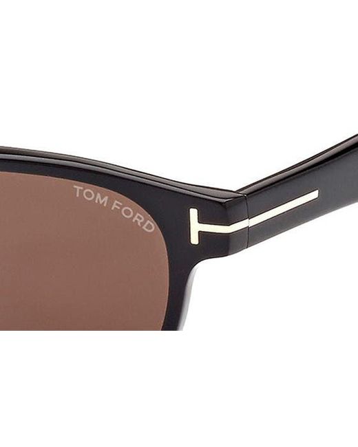 Tom Ford Brown 47mm Round Sunglasses for men