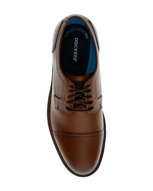 Dockers Brown Allen Cap Toe Derby for men