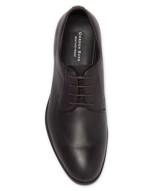 Gordon Rush Black Bailey Leather Plain Toe Derby for men