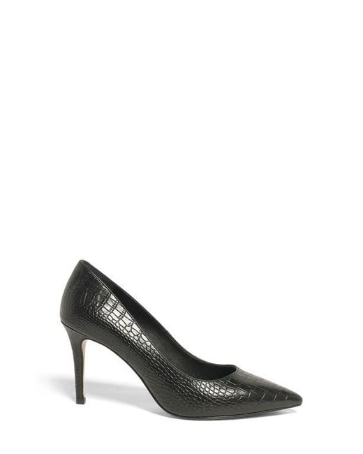 Anthony Veer Black Edith Leather Stiletto Pumps