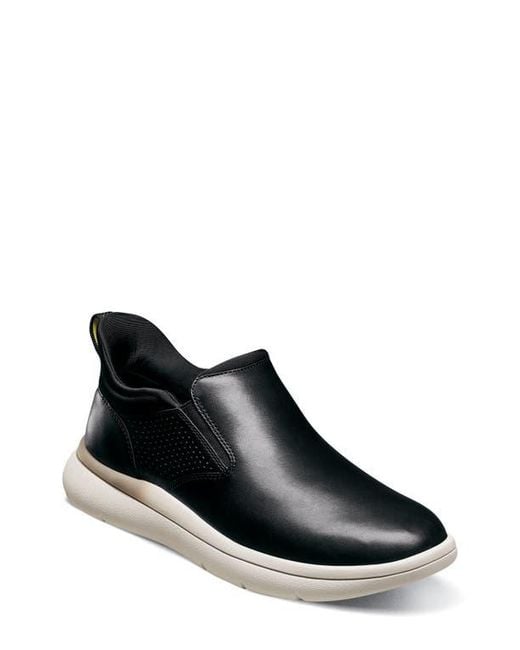 Florsheim Black Fleet Plain Toe Sneaker for men