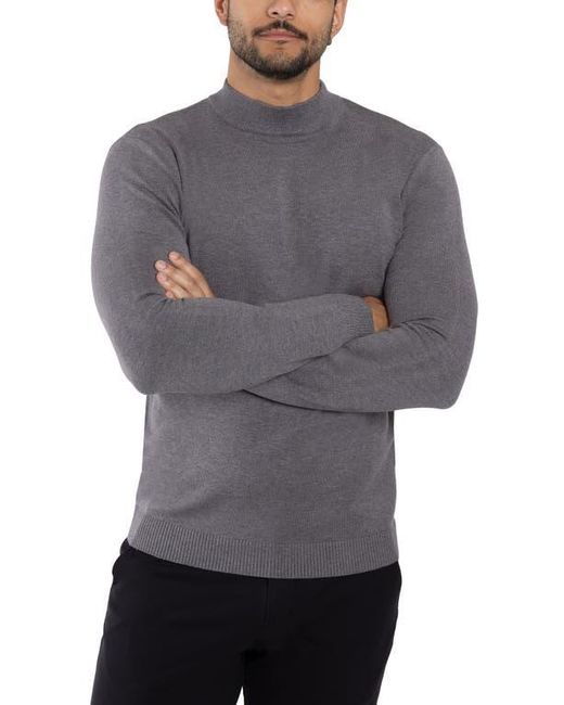 Xray Jeans Gray Mock Neck Knit Sweater for men