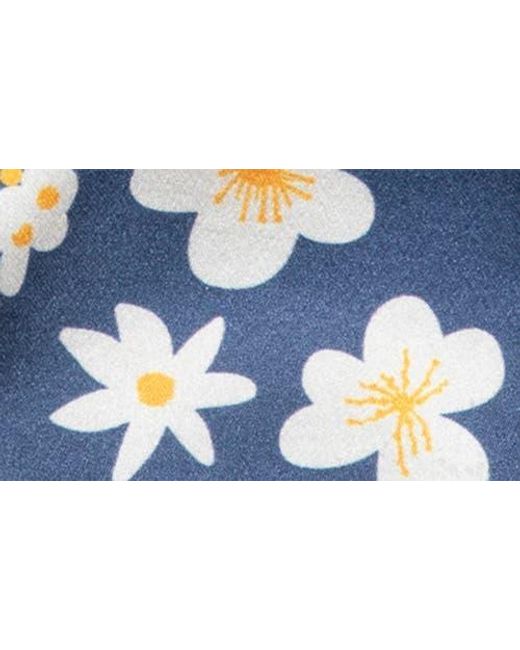 Kurt Geiger Blue Ditzy Floral Baseball Cap