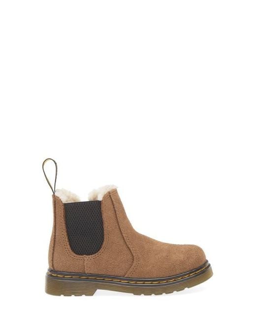 Dr. Martens Brown 2976 Faux Shearling Lined Lug Sole Boot