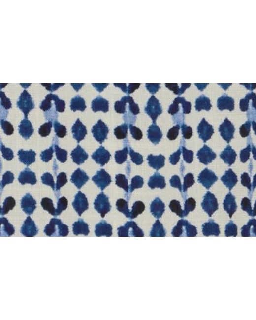 Max Studio Blue Keyhole Elbow Sleeve Top