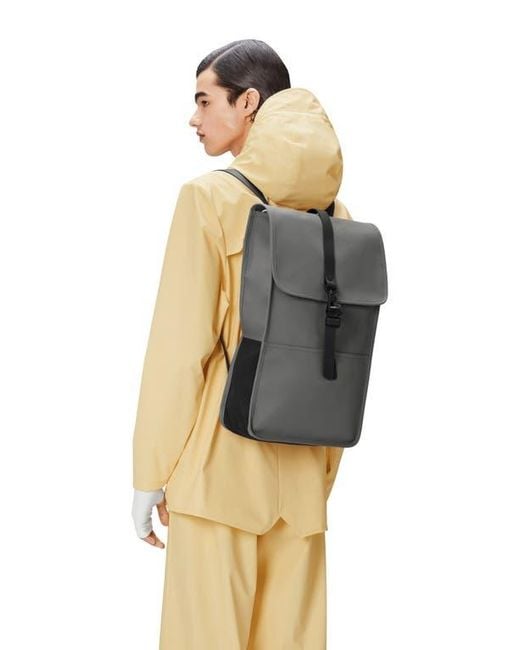 Rains Gray Waterproof Backpack