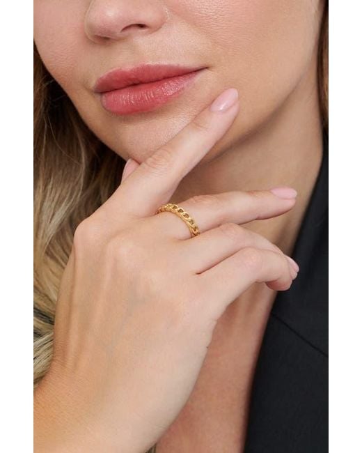 DEVATA Metallic Curb Chain Ring