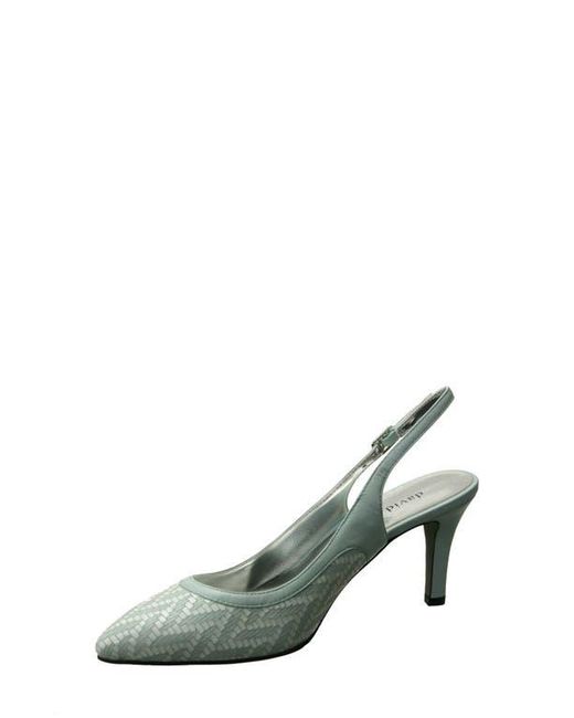 David Tate Green Bella Pointed Toe Slingback Pump