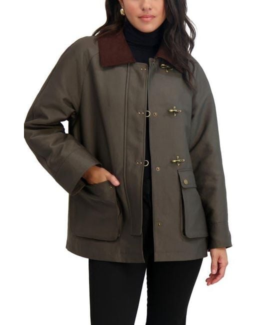 Tahari Black Taylor Barn Jacket