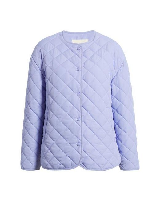 Thread & Supply Blue Quilted Puffer Jacket