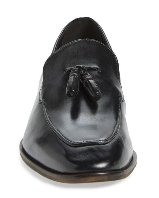 Steve Madden Black Hypens Tassel Loafer for men