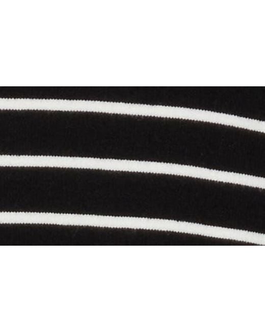 Eliza J Stripe Turtleneck Long Sleeve Sweater Dress in Black Lyst