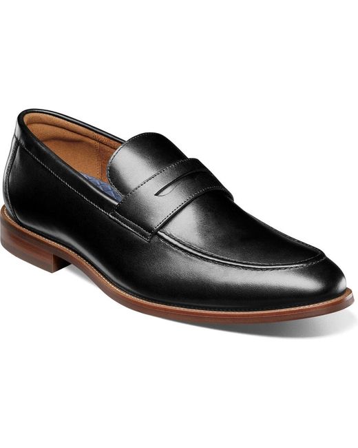 Florsheim Ruvo Moc Toe Penny Loafer in Black for Men Lyst
