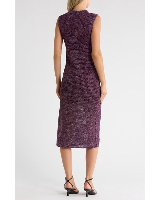 Rag & Bone Purple Carter Open Knit Tank Dress