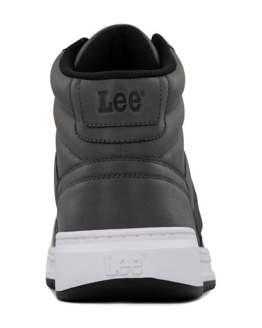 Lee Jeans Black Prescot Mid Top Sneaker for men