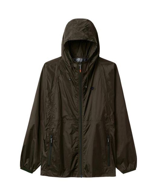 Noize Brown Hooded Windbreaker for men