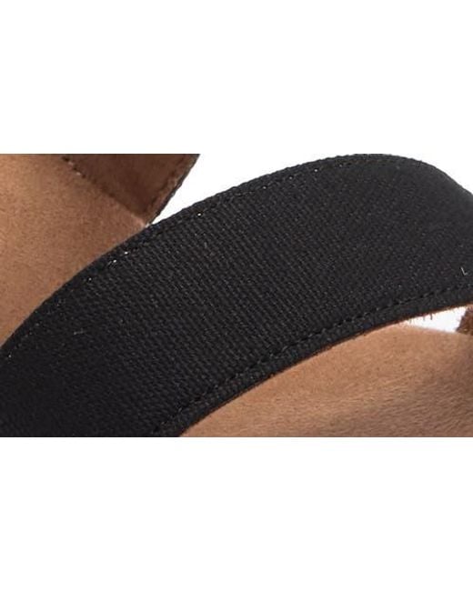 TOMS Black Lilo Platform Wedge Sandal