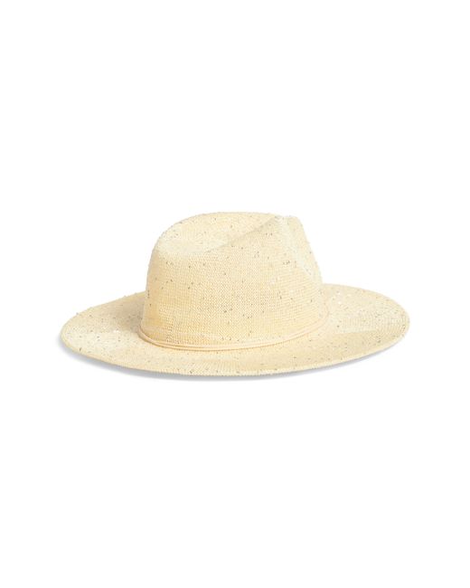 Nordstrom Natural Sequin Knit Panama Hat
