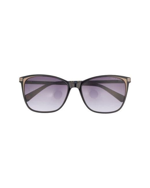 Ted Baker Black 57Mm Gradient Square Sunglasses