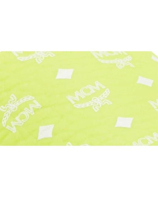 MCM Yellow Monogram Slide Sandal for men