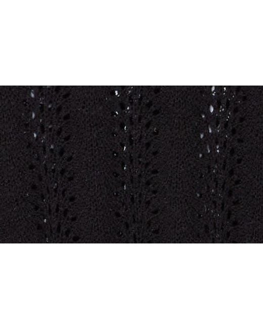 Love By Design Black Sofia Pointelle Tank