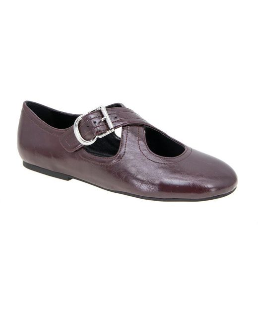 BCBGeneration Purple Maya Mary Jane Flat
