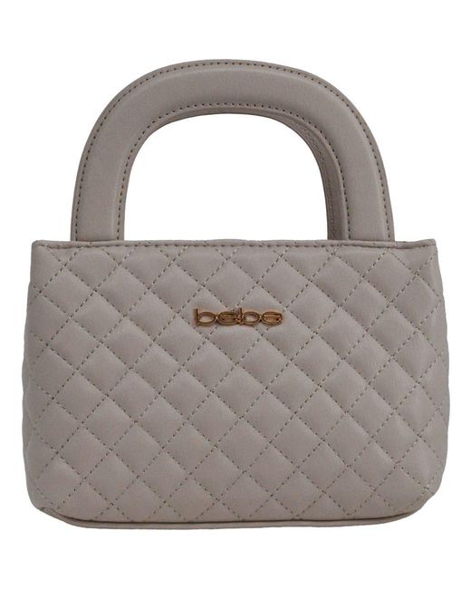 Bebe Gray Sofie Small Satche With Matching Wallet