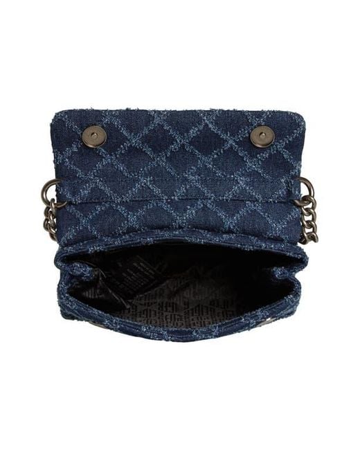 Kurt Geiger Blue Medium Brixton Lock Crossbody Bag