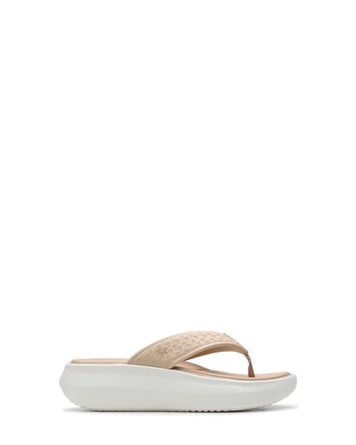 Clarks Multicolor Solevana Wedge Flip Flop