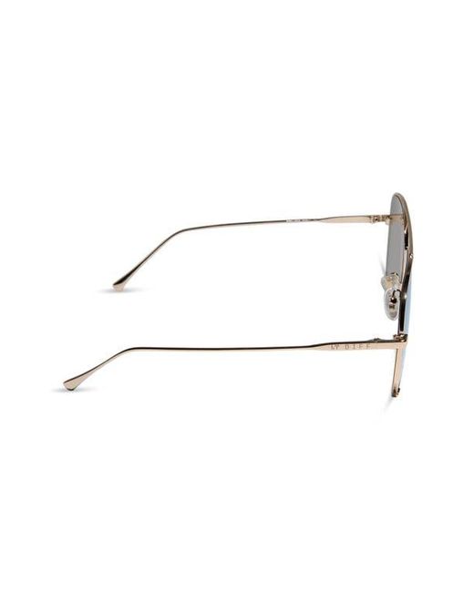 DIFF Green Scarlett Aviator Sunglasses