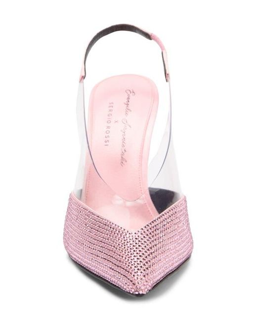 Sandales Sergio Rossi Slingback - Plateau - Lavande - Taille 39 - Neuf Emballé