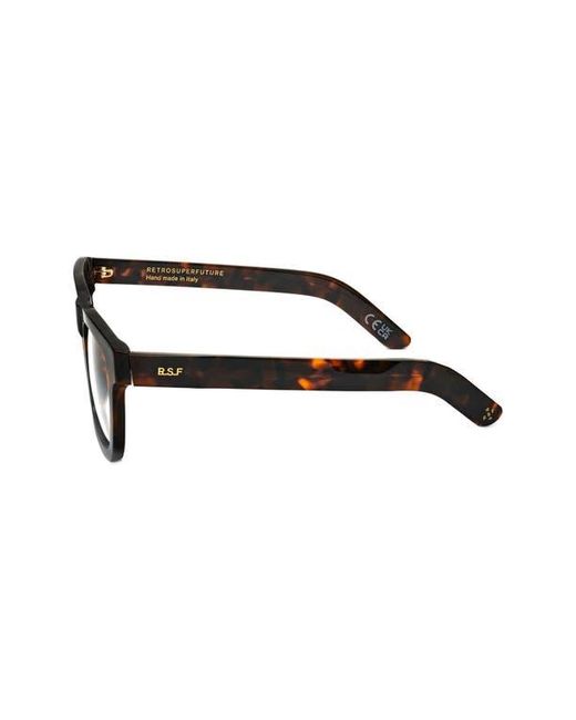 Retrosuperfuture Brown 55Mm Rectangular Reading Glasses